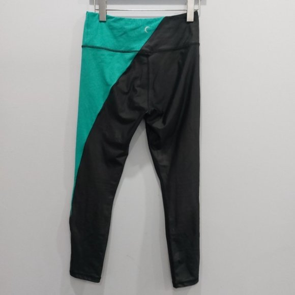 Zyia Jade River Stone Metallic Light n Tight Leggings Size Large - Picture 5 of 7